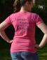 Preview: T-Shirt für Damen - Turnierrtrottel - pink meliert