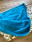 Preview: Rundschal - handmade - Unikat - Baumwolle, Fleece - Patchwork türkis