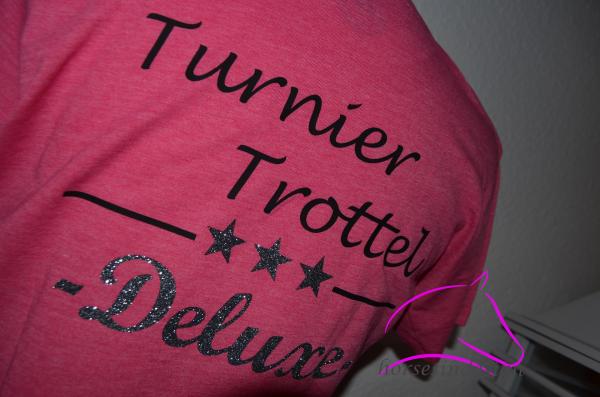 T-Shirt für Damen - Turnierrtrottel - pink meliert