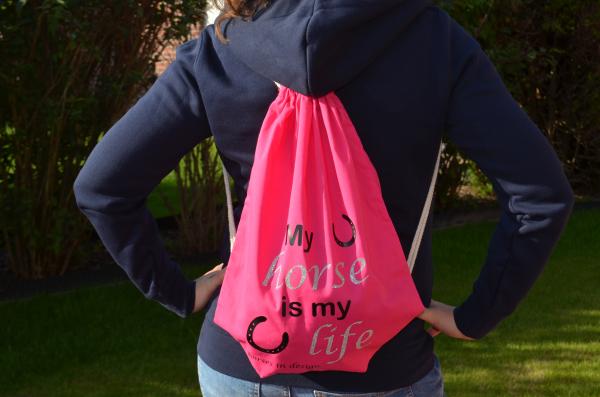 Gym Bag - My horse - pink